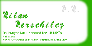 milan merschilcz business card